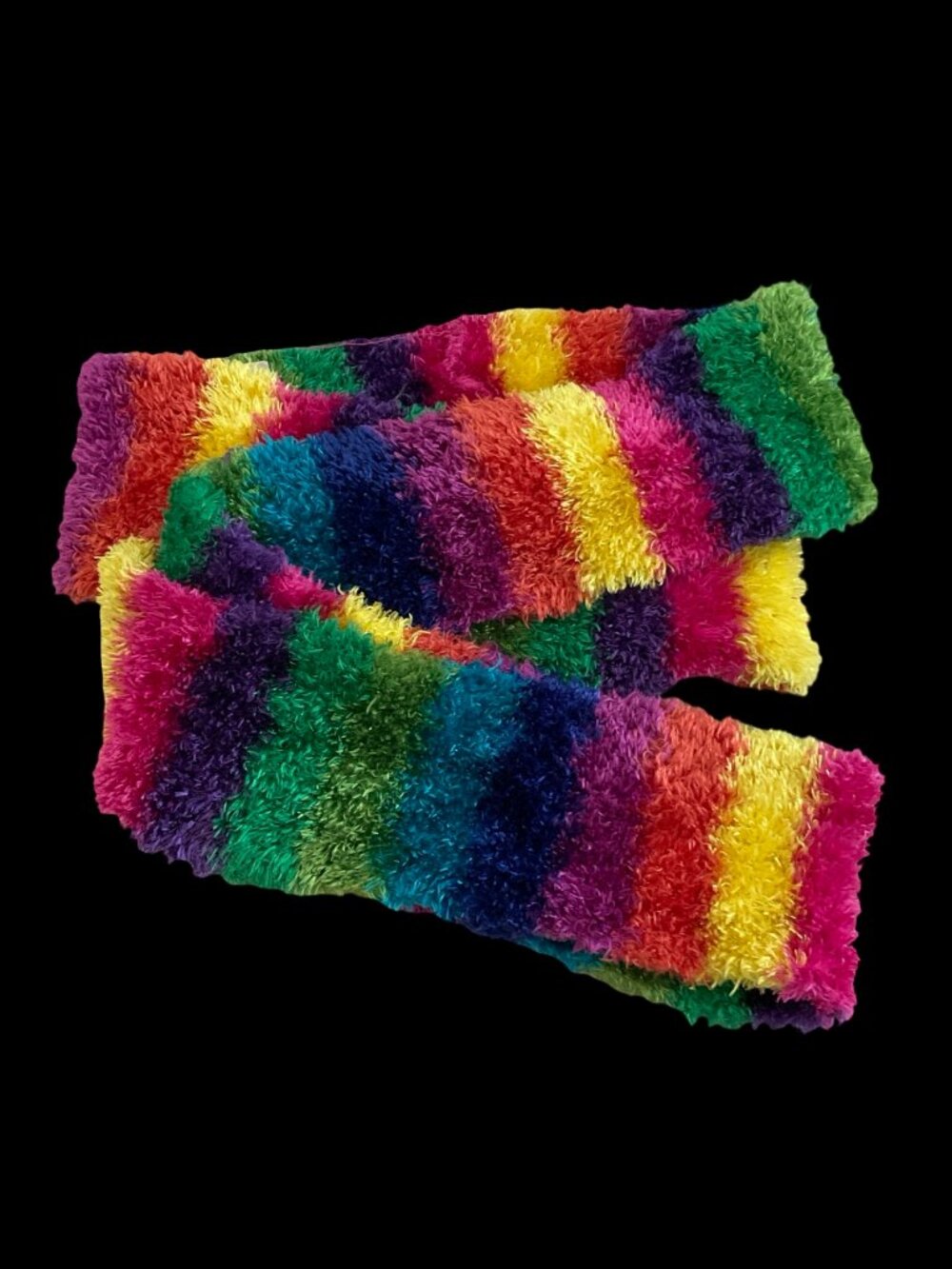 👗5/$25 - Fuzzy Rainbow Infinity Scarf